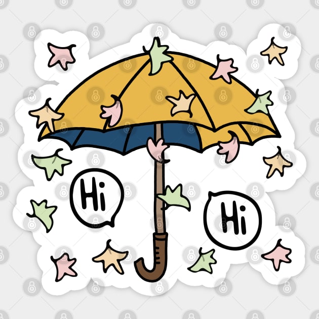 Heartstopper Umbrella Sticker by valentinahramov